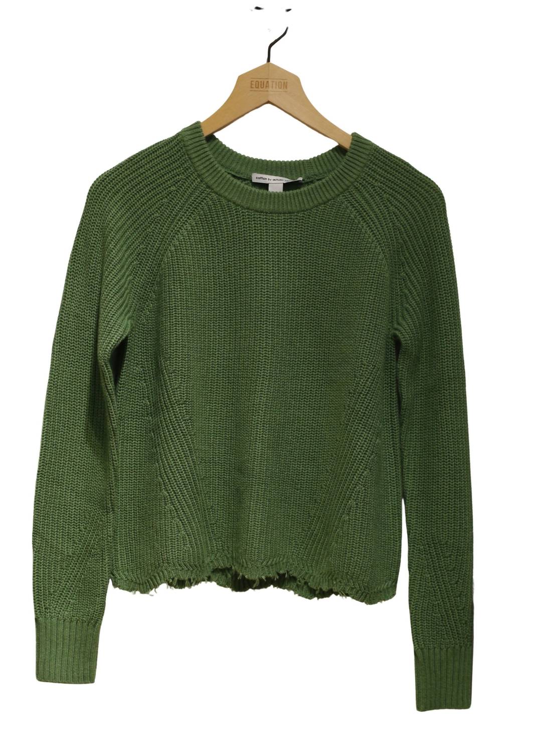 Autumn Cashmere - Women's Distressed Scallop Shaker Top