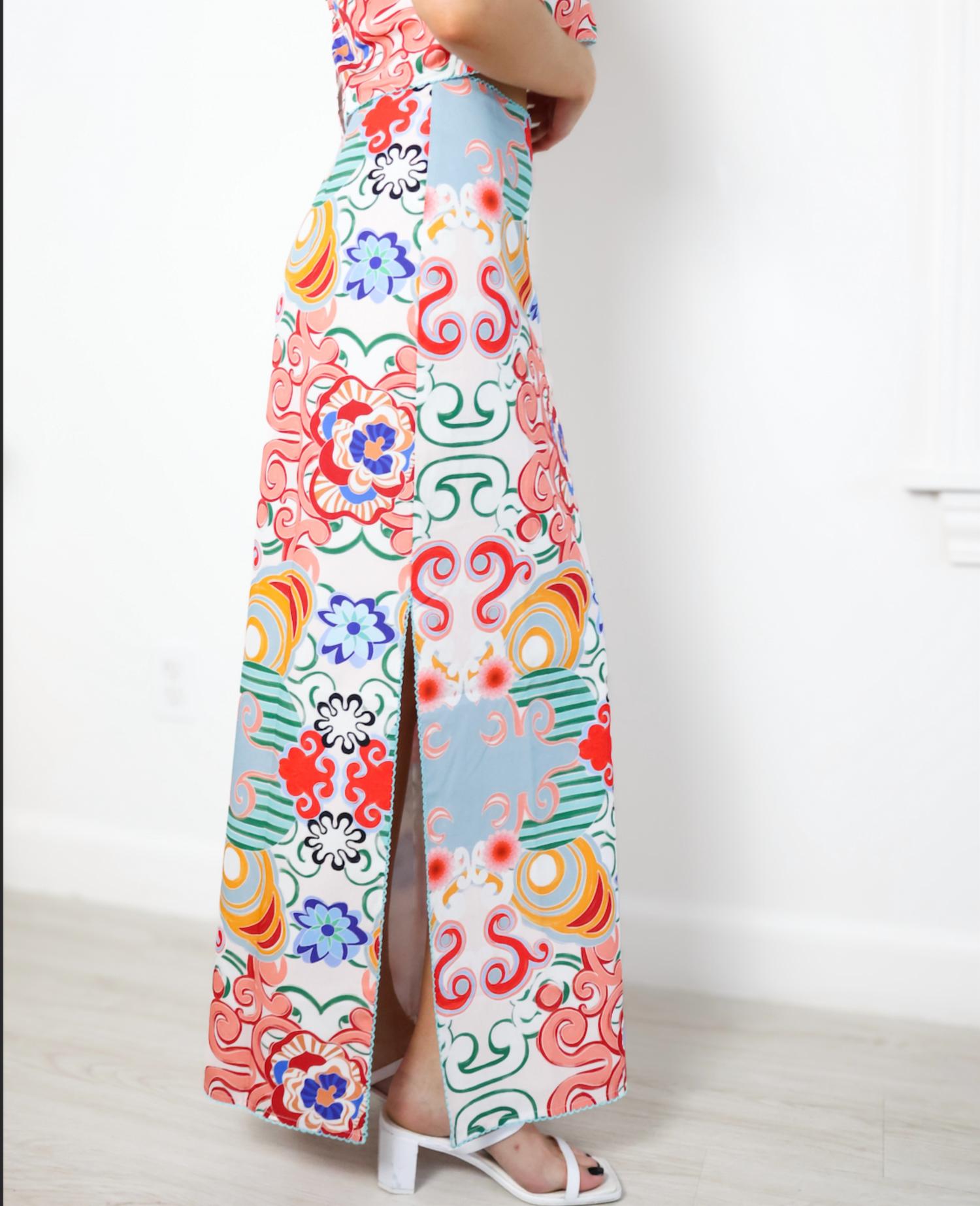 De Loreta - Polen Maxi Skirt - clothing - cotton - long - skirts