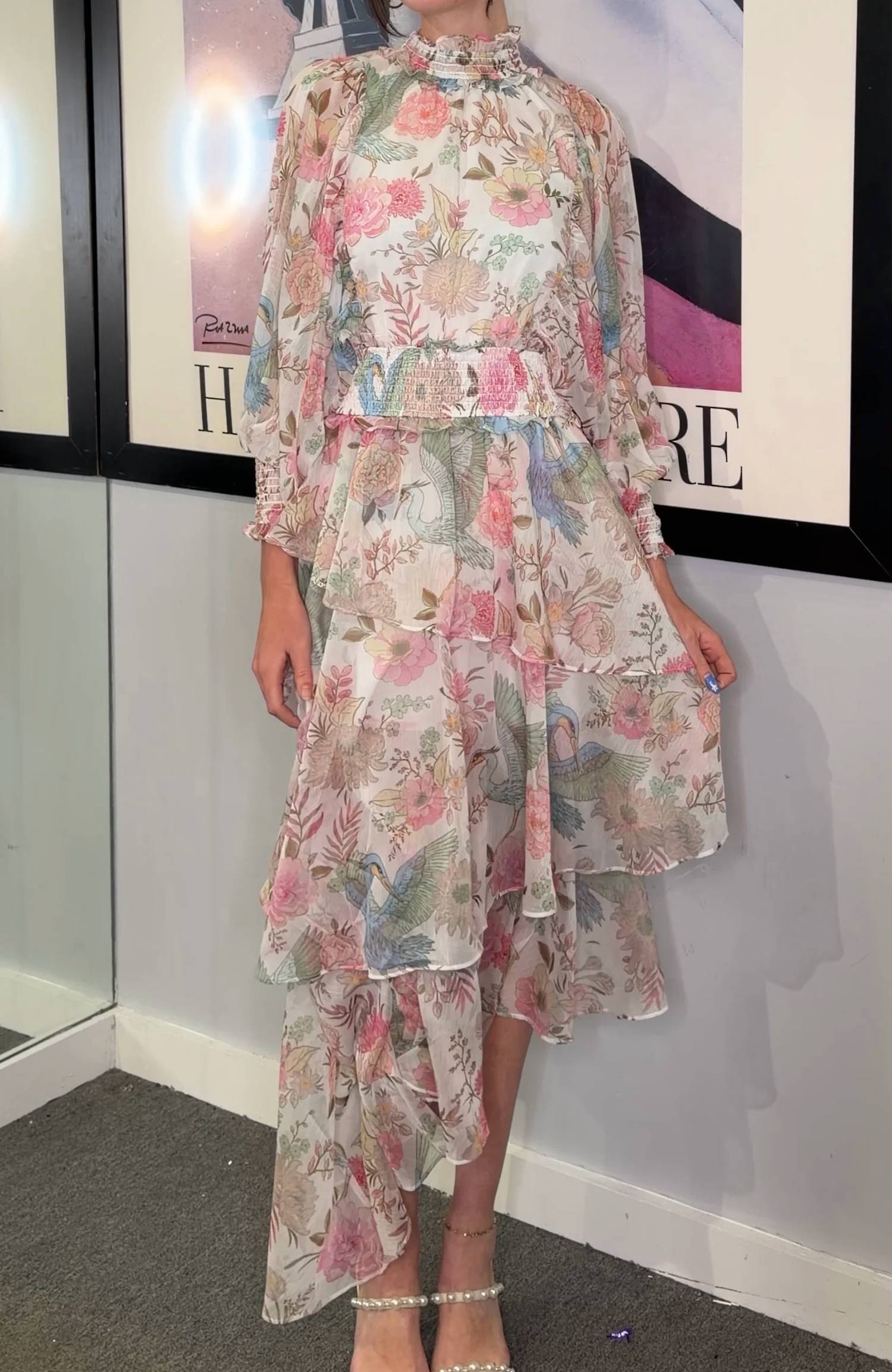 Strawberry Paris - Orchid Asymmetrical Maxi Dress