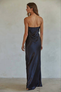 By Together - Satin Tube Strapless Dress