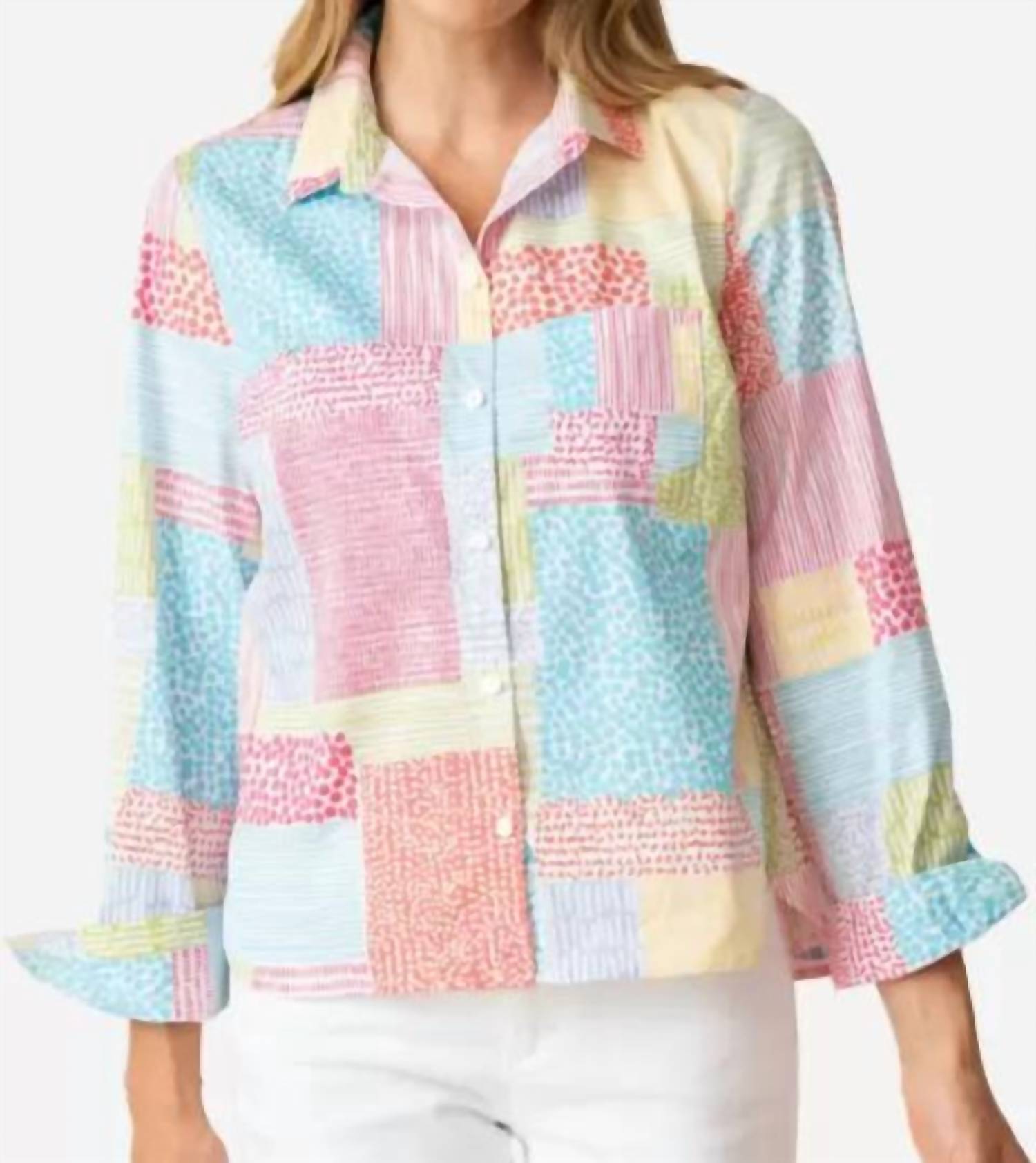Habitat - Shaped Shirt - Patchwork Multi