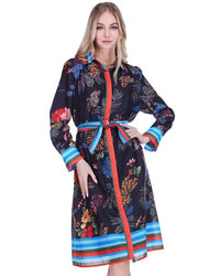 Jade - Contrast Midi Shirtdress