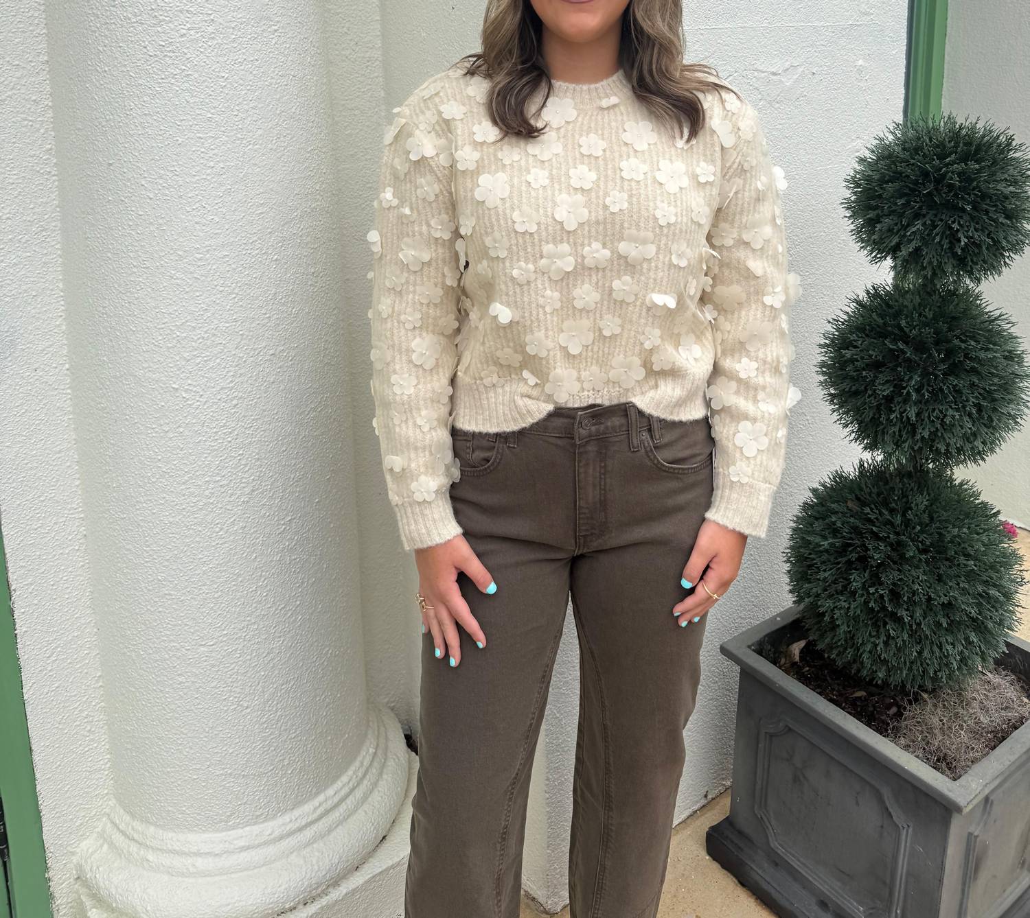 Sincerely Ours - Clover Floral Sweater
