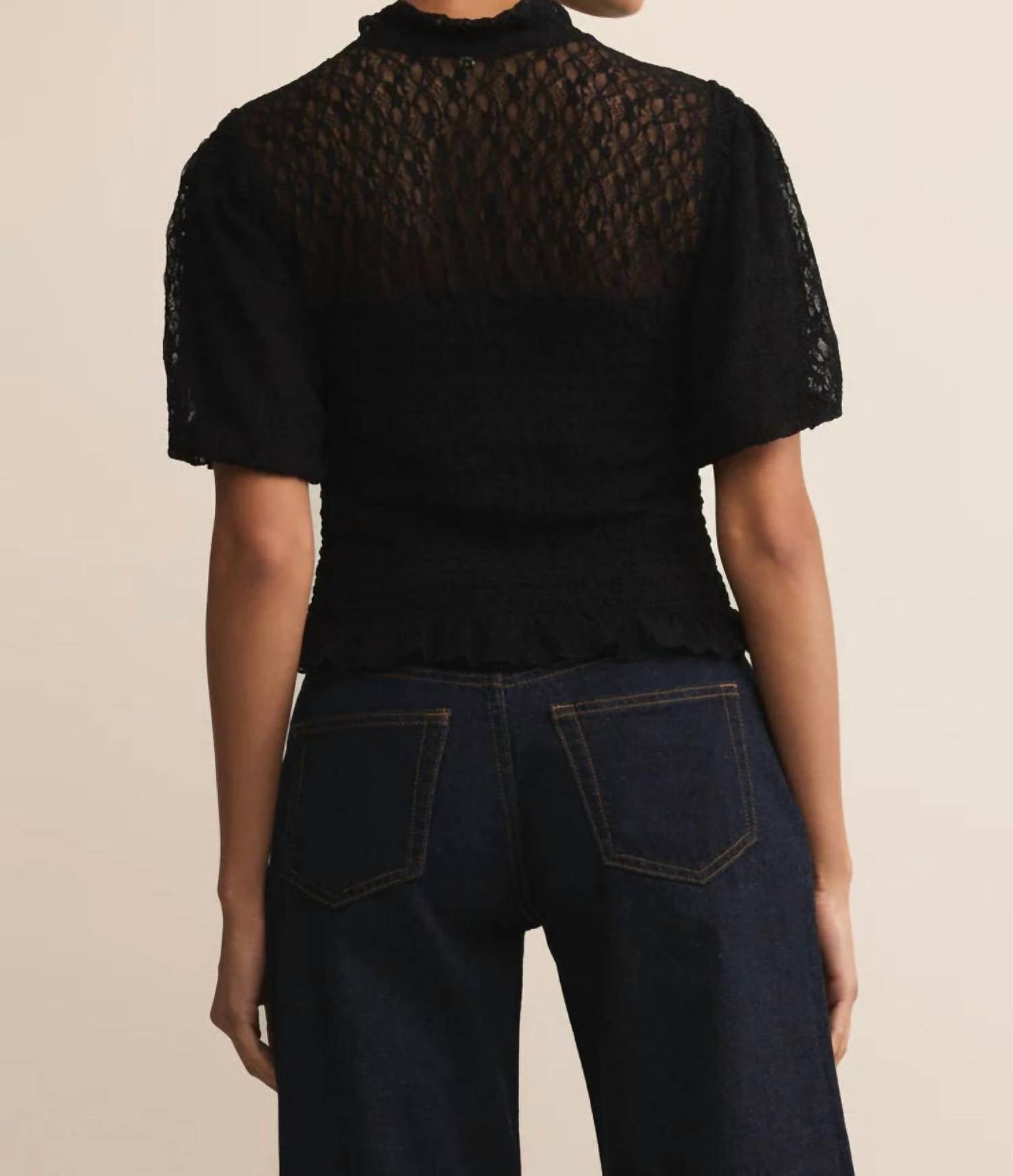 Z Supply - Glimpse Lace Smocked Top