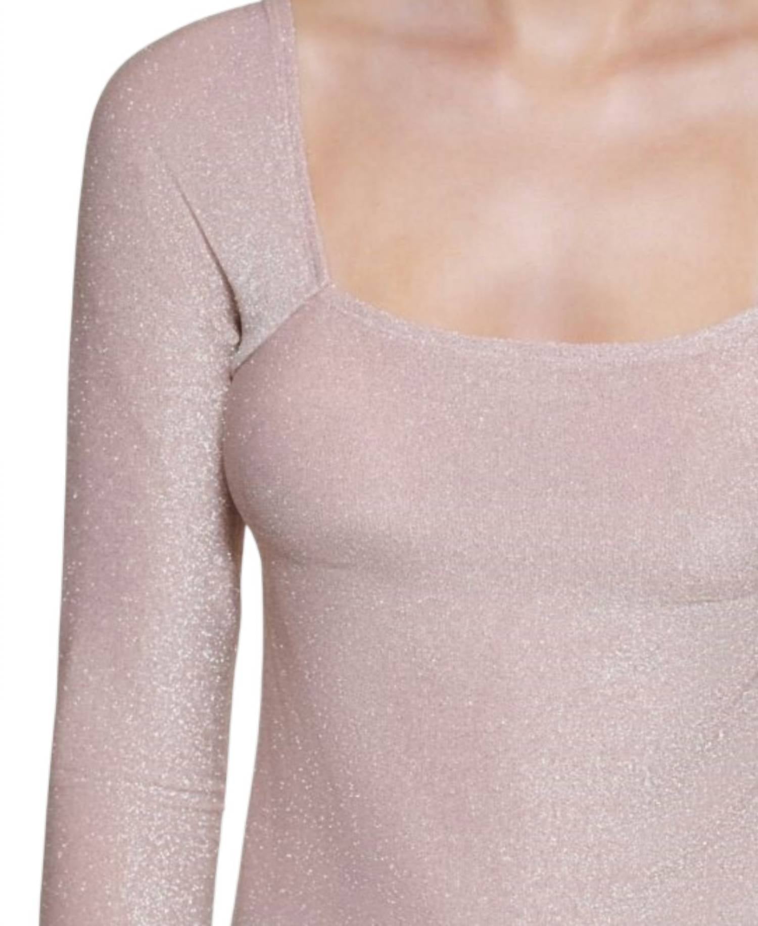 Calvin Klein - Square-neck Shimmer Top