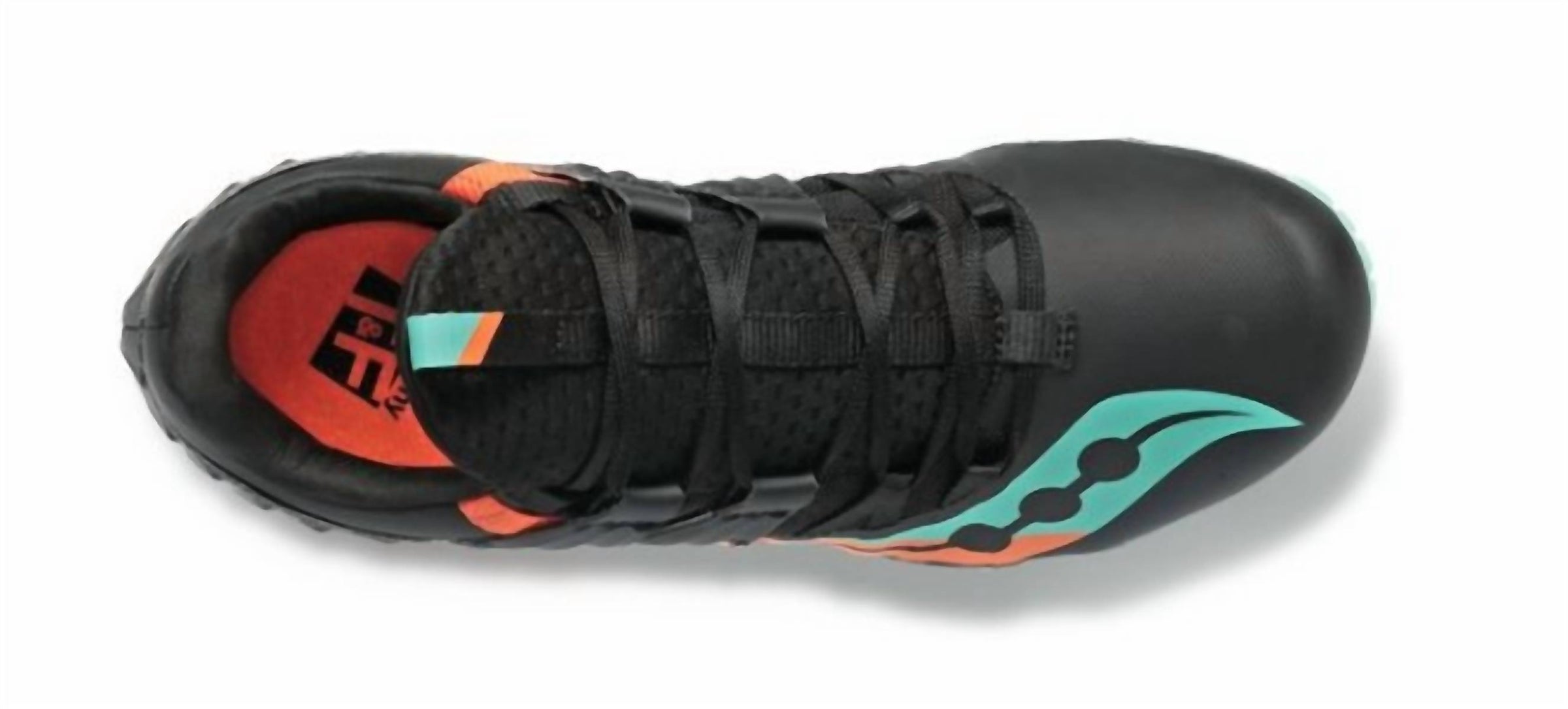 SAUCONY Women's Showdown 5 Spike Shoes in black cool mint - women's shoe - alternate view