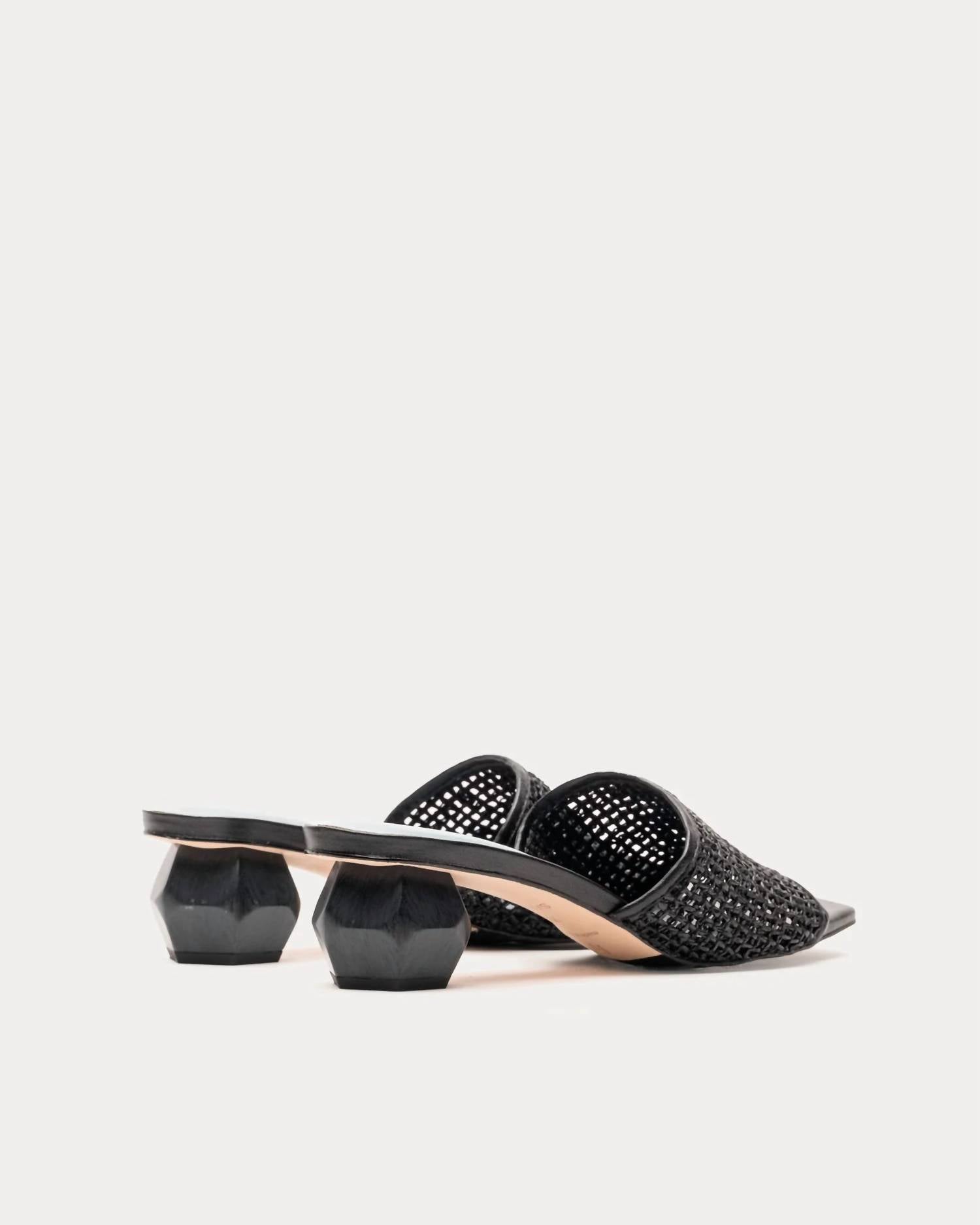 Frances Valentine - Women's Raffia Mesh Slide Heel Sandal