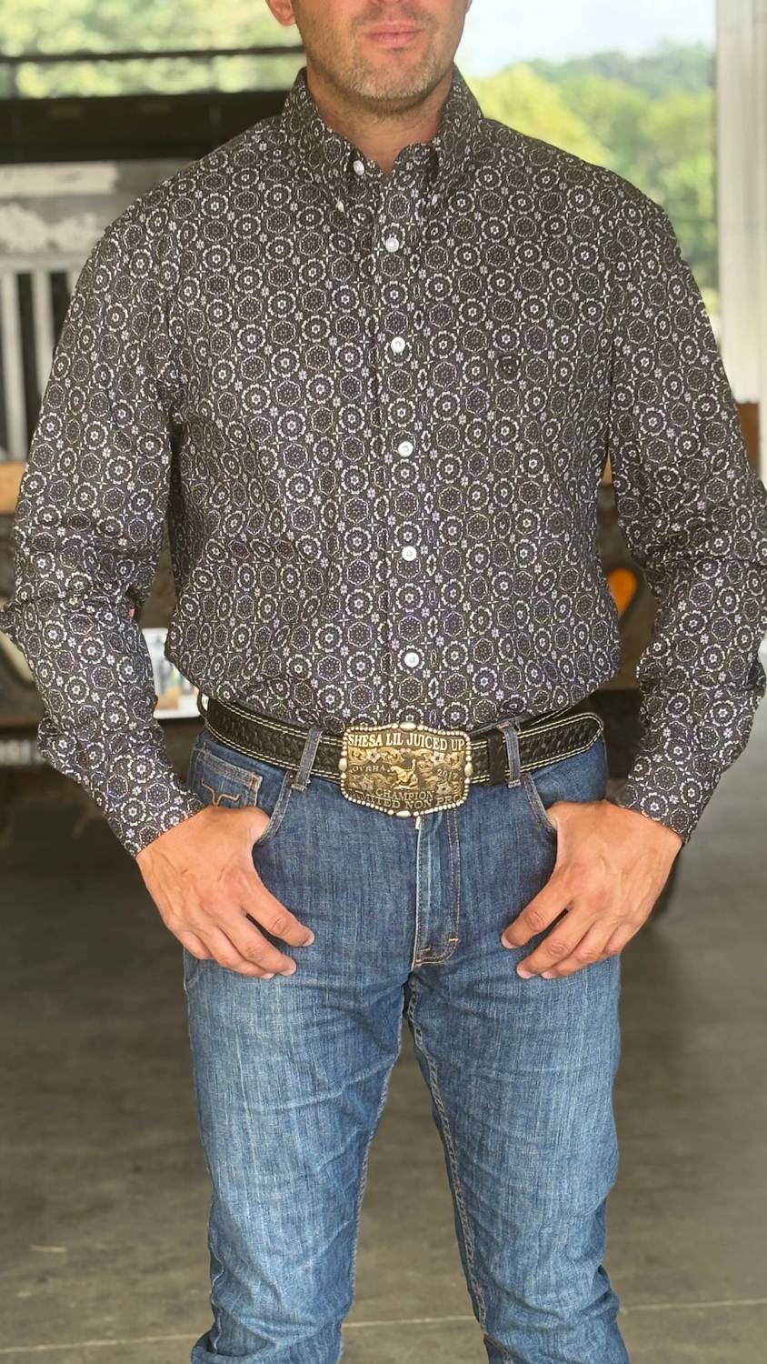 Panhandle - Medallion Print Western Shirt