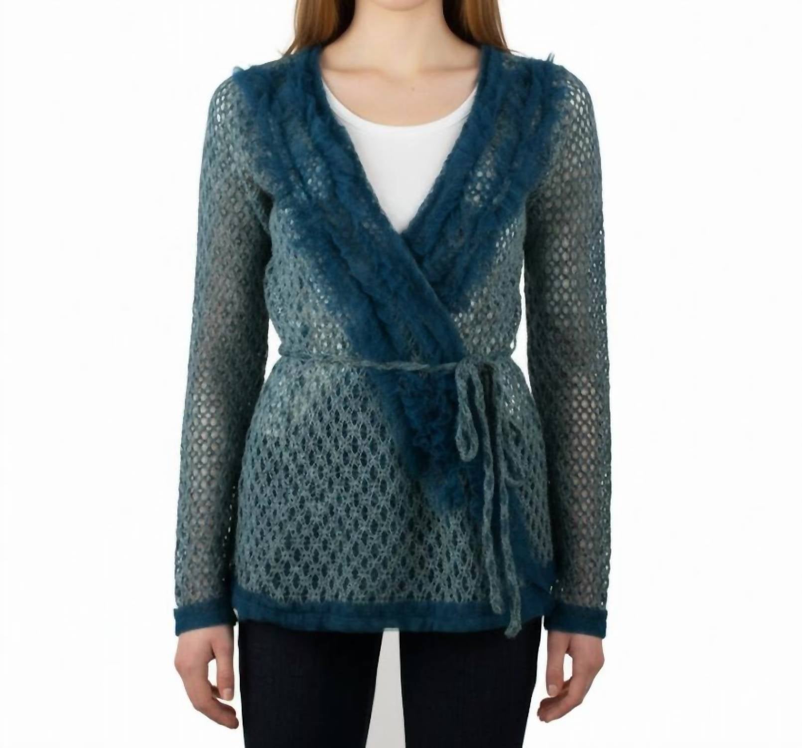 Ryu - Ruffle Trim Cardigan