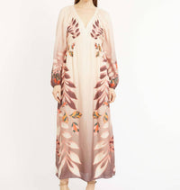 CABALLERO Mindy Long-Sleeve Dress in copper orchard - women's dress