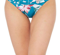 La Blanca - Women's Printed Shirred Band Hipster Bikini Bottoms
