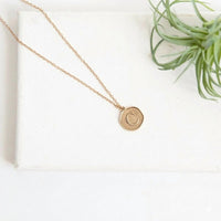 Funky Monkey - Women's Initial Letter C Coin Layering Necklace