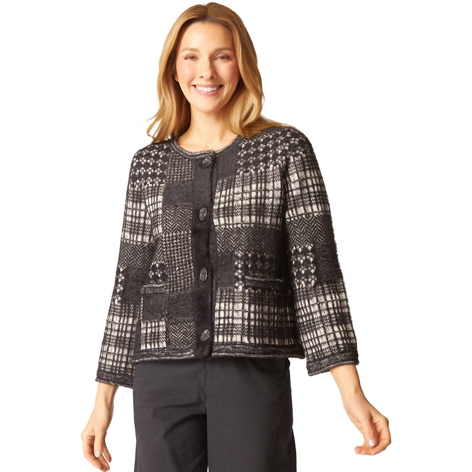 Habitat - Plaid Patchwork Cardigan