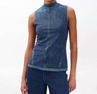 Rag & Bone - Miramar Mesh Mock Neck Top