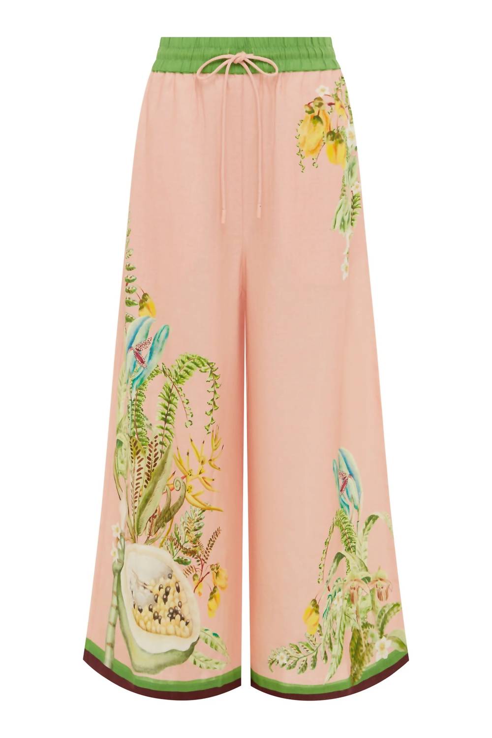 Alemais - Papaya Cropped Wide Leg Pant