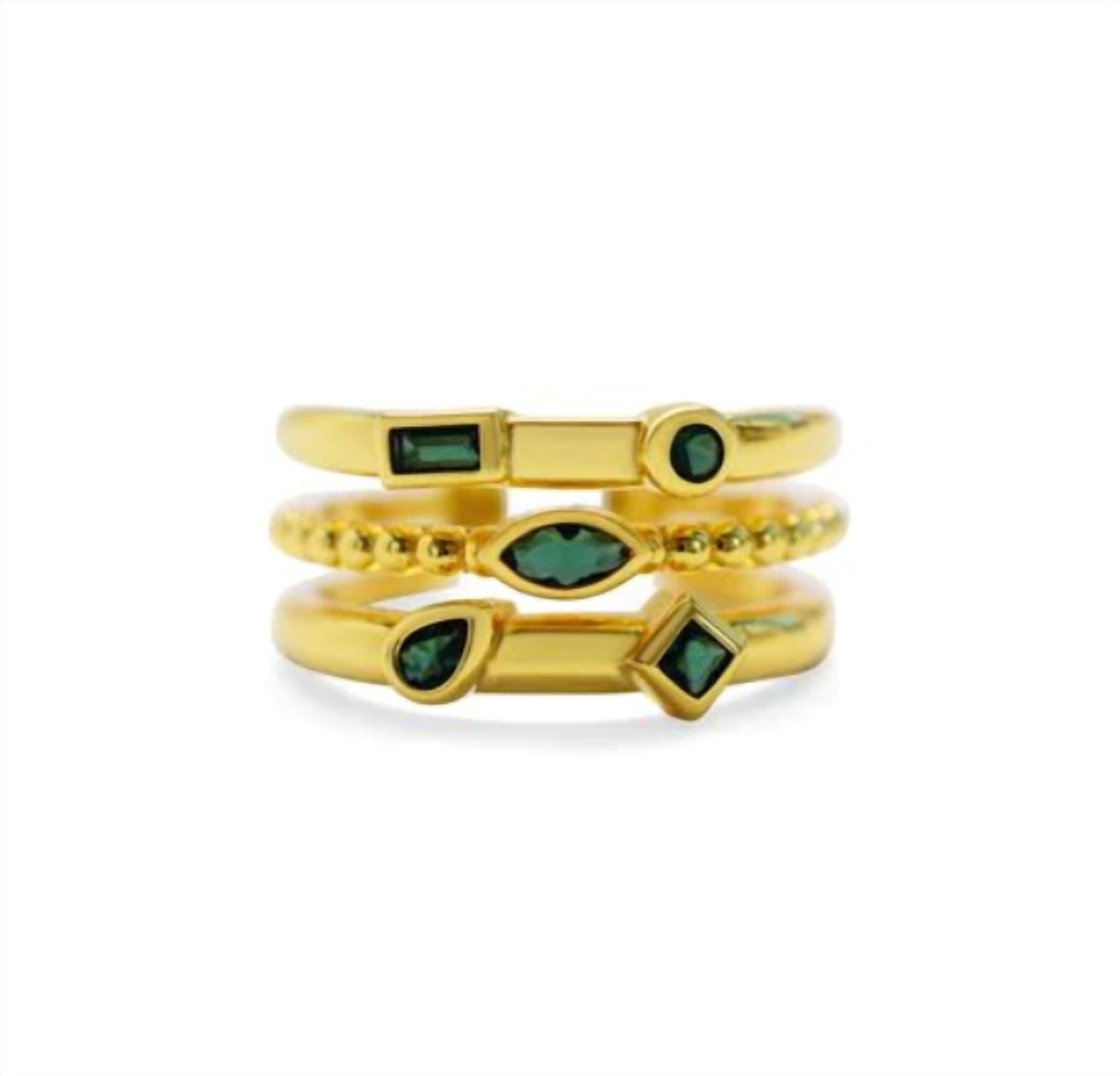 Stia - Women's It Fits! Adjustable Triple Band Rings