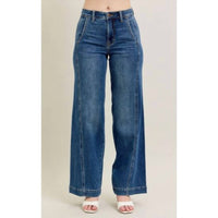 Judy Blue - High Waisted Trouser Wide Leg Jeans