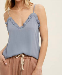 Ruffle Detail Cami Top