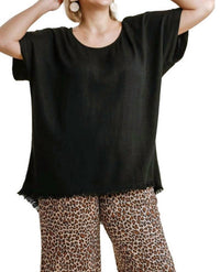 Umgee - Frayed Hem Top