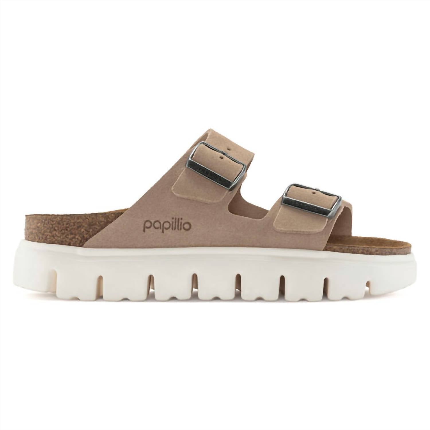 BIRKENSTOCK Women's Arizona Chunky Sandal in warm sand - women's sandal - detail view