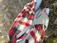 Adora - Long Sleeve Check Shirt Jacket - Plus