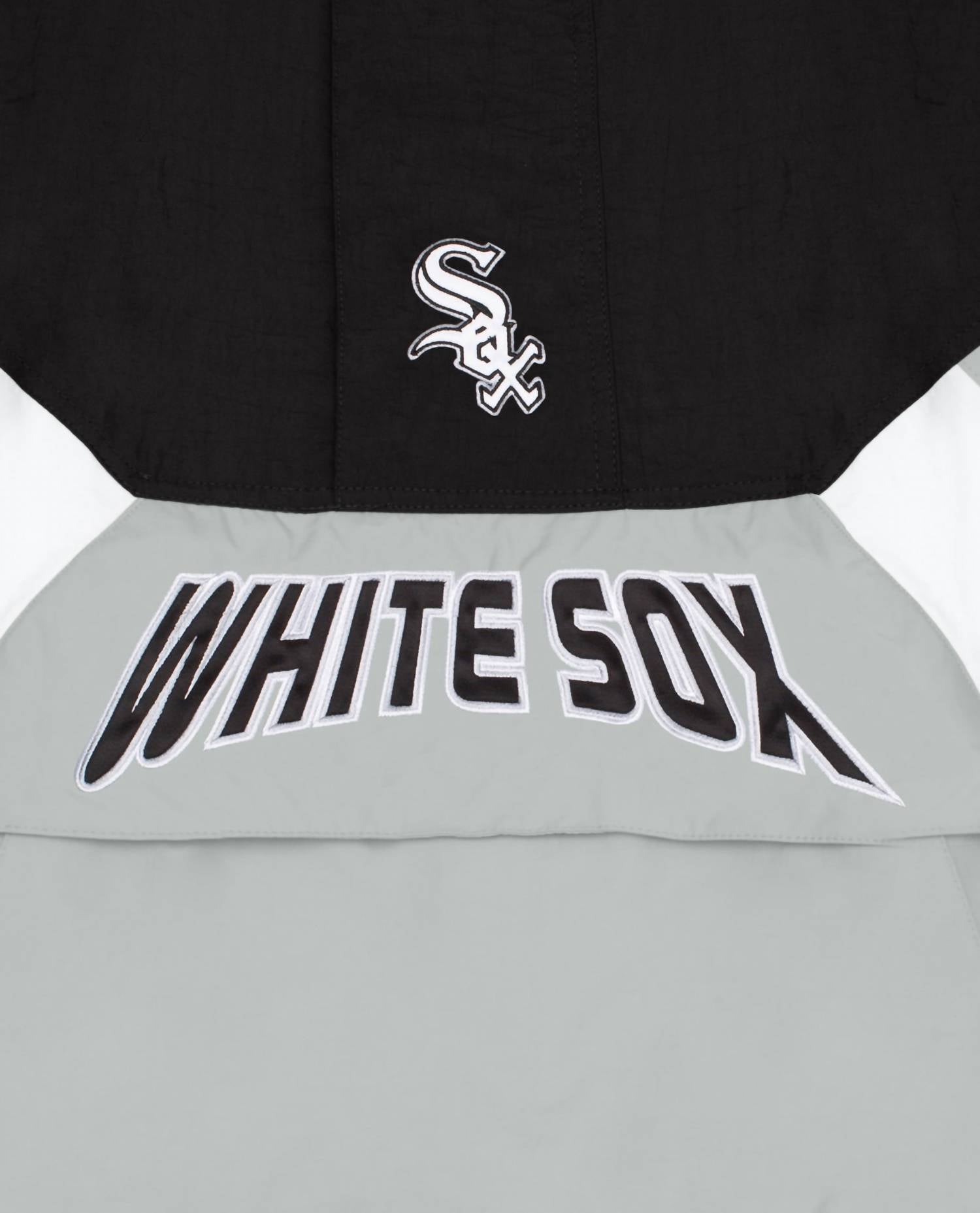 Starter - Men's Chicago White Sox Nylon Half-zip Starter Jacket