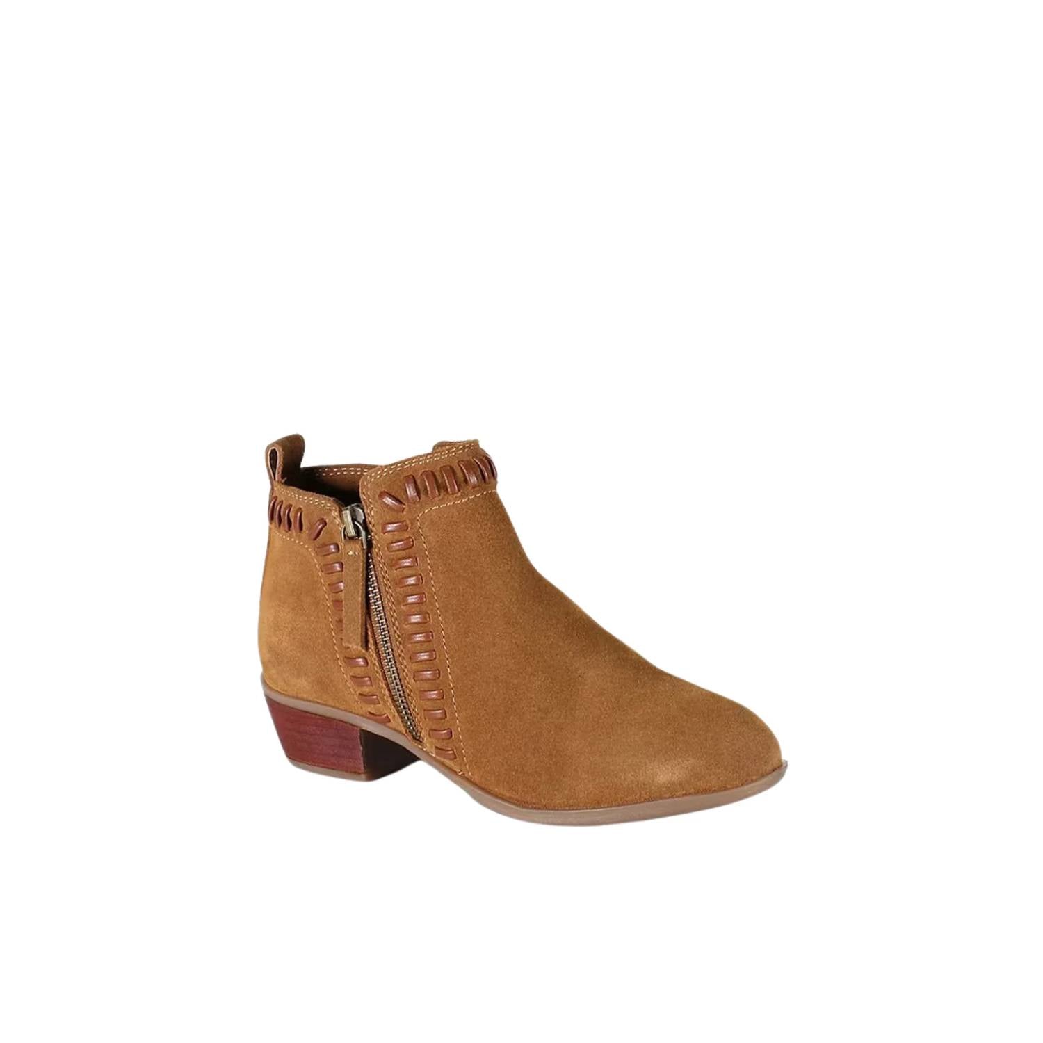 Diba True - Women's Later Gater Whipstitch Detail Suede Booties