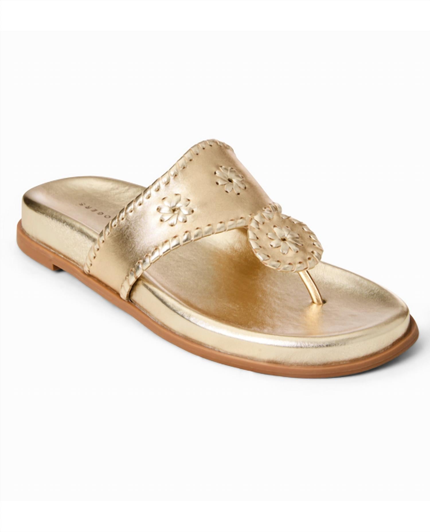 Jack Rogers Women's Sport Metallic Nappa Sandal in platinum - women's sandal