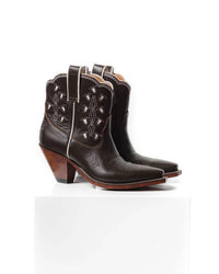 Besita Boots Women's Bright Boots in chocolate - women's shoe - detail view