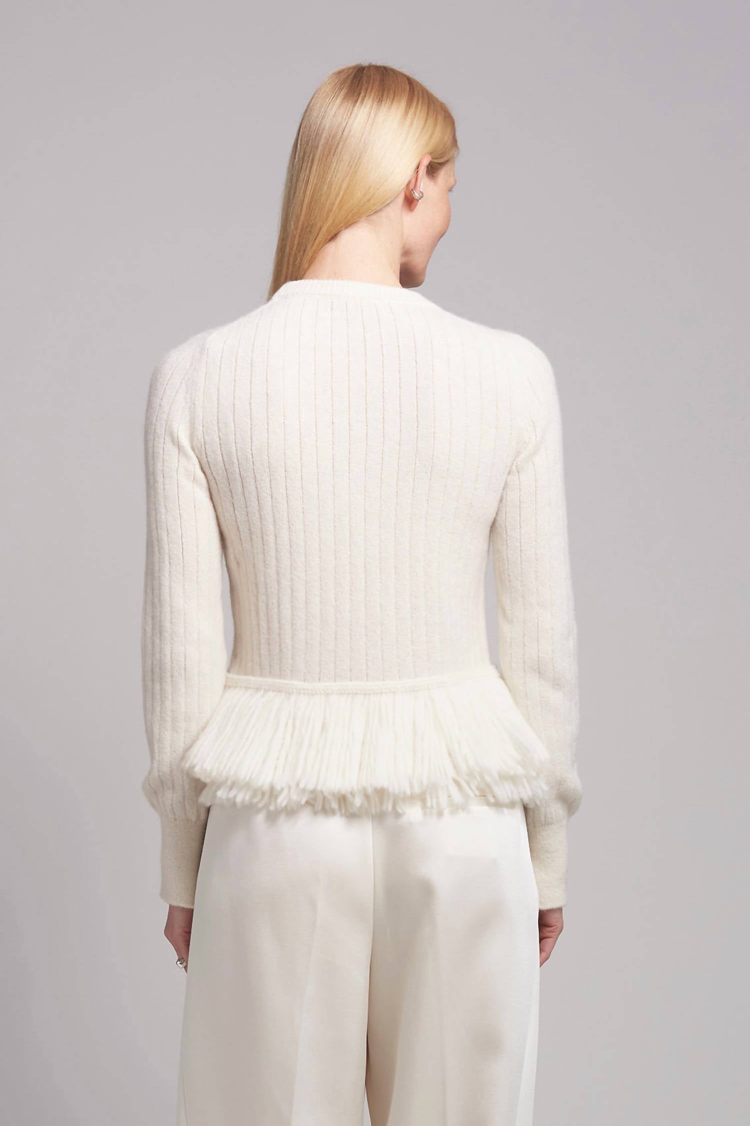 ELEVEN SIX Colette Sweater in ivory - women's sweater - alternate view