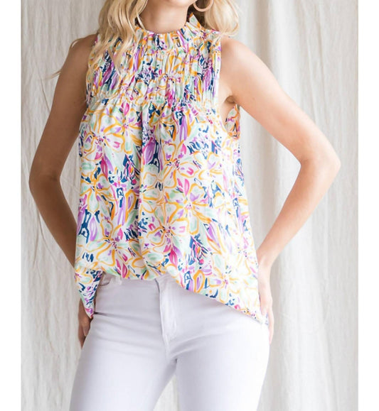 Jodifl - Sleeveless Floral Top