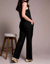 TRIBAL High Rise Pleat Front Pants in black - women's pants - detail view
