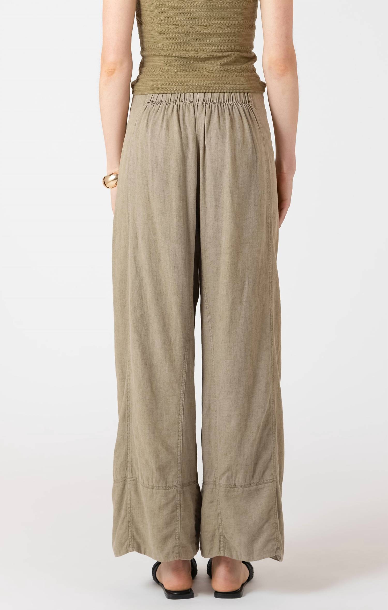 Dex Ease Linen Blend Pants in olive - women's pants - view 4