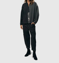 ALEMBIKA Soft Twill Cargo Pants in black - women's pants - alternate view