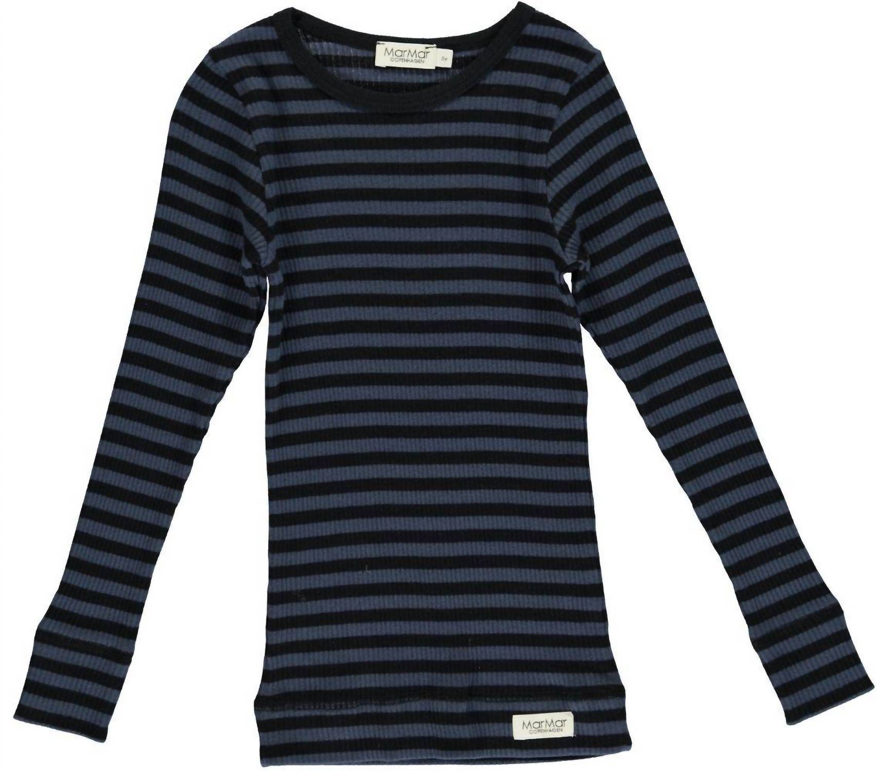 BOYS STRIPED RIBBED LONG SLEEVE SHIRT