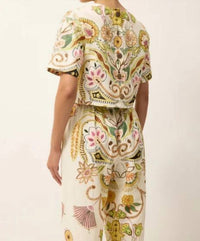 Marie Oliver - Drew Button Back Top