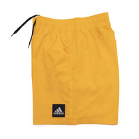 adidas Men's Primeblue Pull-on Shorts in real gold - men's shorts - detail view