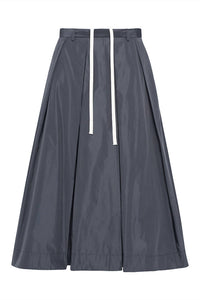 Tela Charlotte Taffeta Skirt in graphite - women's skirt - alternate view