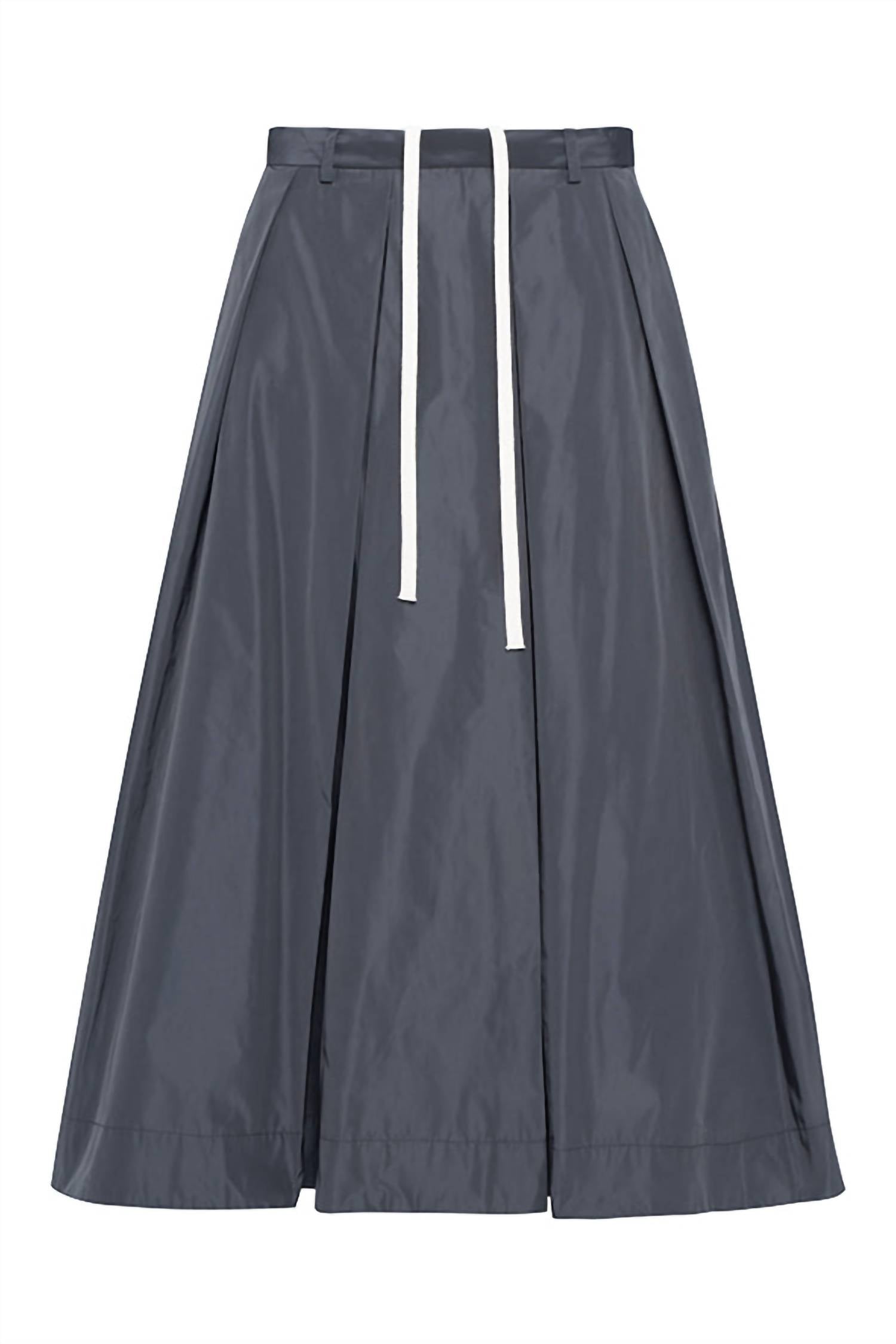 Tela Charlotte Taffeta Skirt in graphite - women's skirt - alternate view