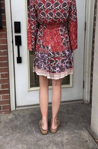 Angie - Celeste V Neck Long Sleeve Dress