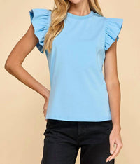 Tcec - Laurie Flutter Sleeve Top