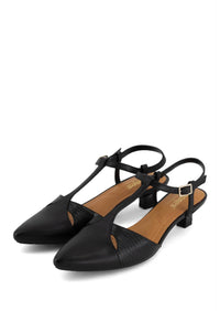 Andrea Women's Kitten Heels Slingback Pump in black - women's heels - view 4