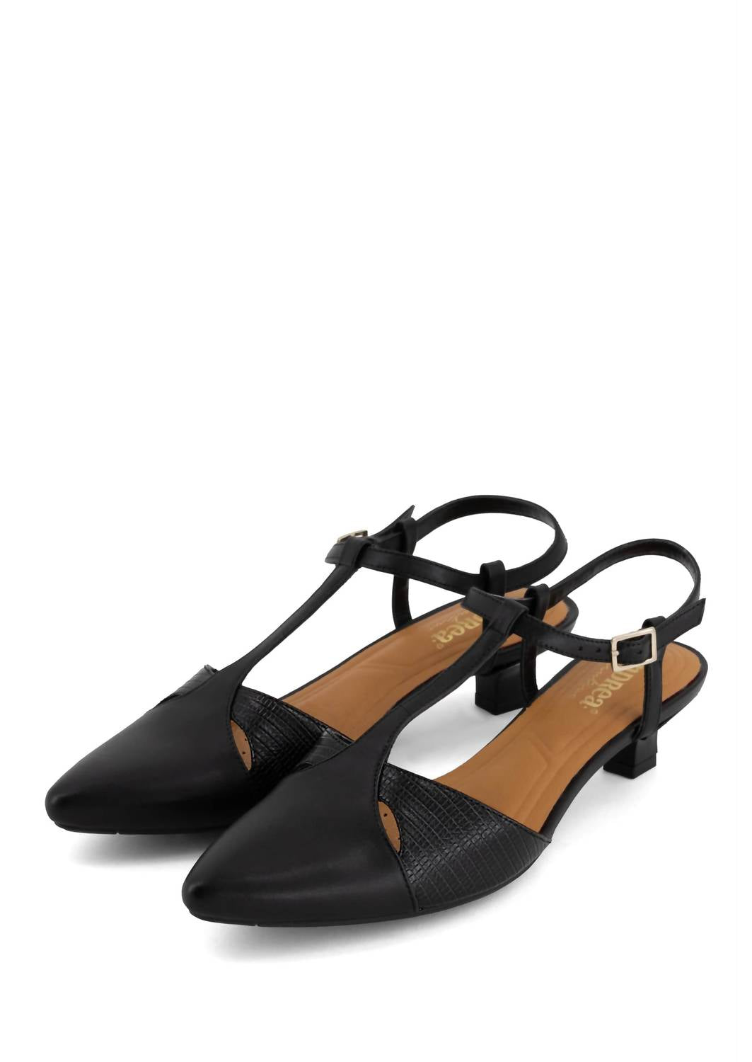 Andrea Women's Kitten Heels Slingback Pump in black - women's heels - view 4