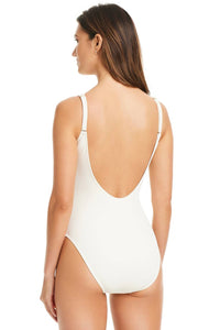Bleu Rod Beattie - Crepe Of The Crop Lace Down One Piece Swimsuit