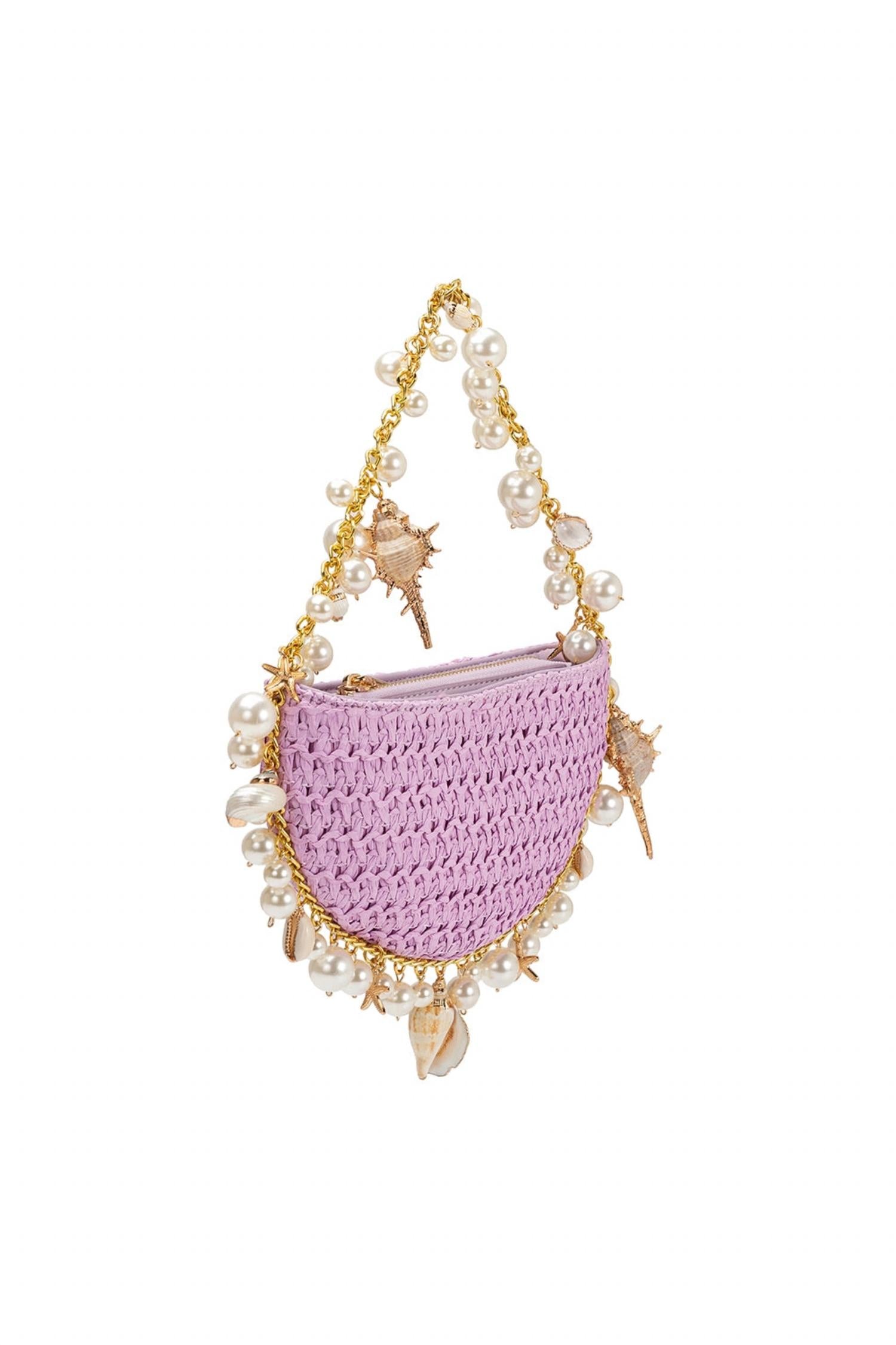 Melie Bianco - Women's Isla Shells Straw Handbag