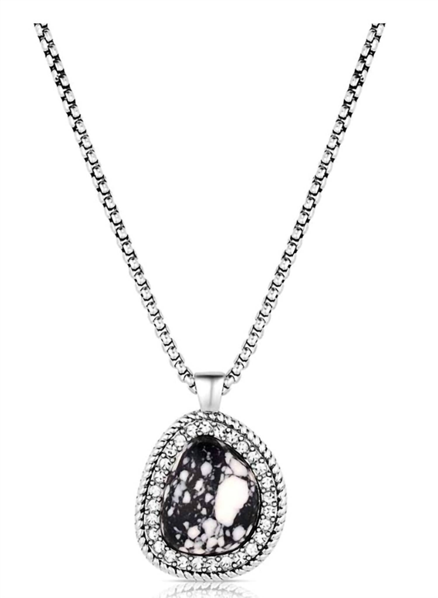 Montana Silversmiths Women's Dark Necklace in silver storm - women's jewelry