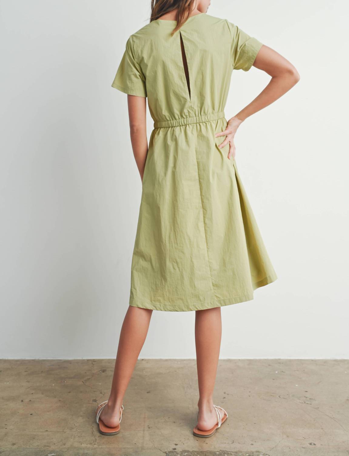Buttermelon - Short Sleeve Fall Midi Dress
