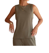 Phie Collective - Knitted Short Sleeve Top