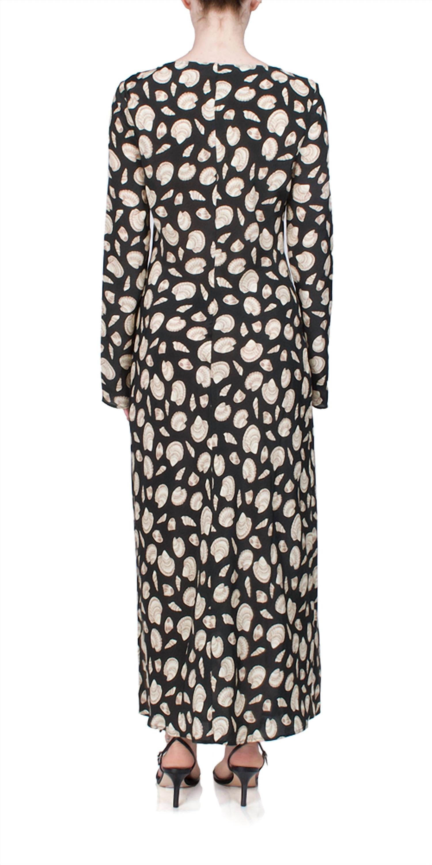 CIAO LUCIA Gaia Long Sleeve Midi Dress in shell - women's dress - alternate view