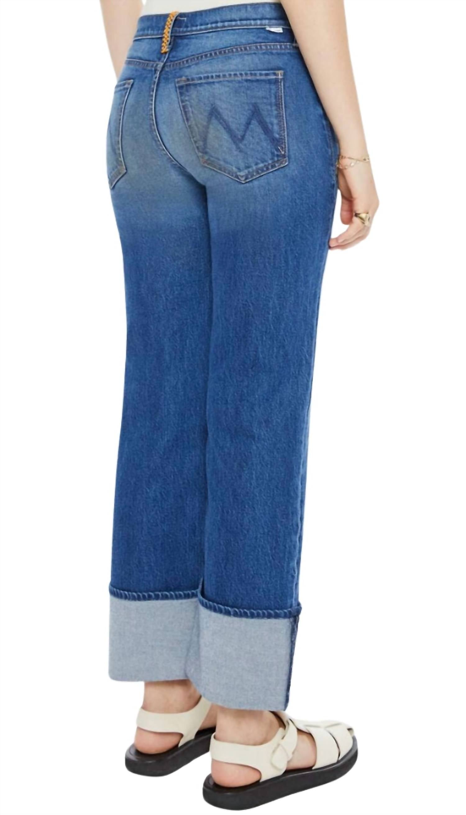Mother - Checkerboard Duster Flood Cuff Jean
